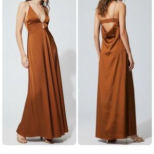 COS Backless Brown Dress